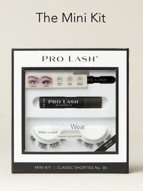 Pro Lash Starter Kit Classic Shorties No 5-Black Lashes & Tools